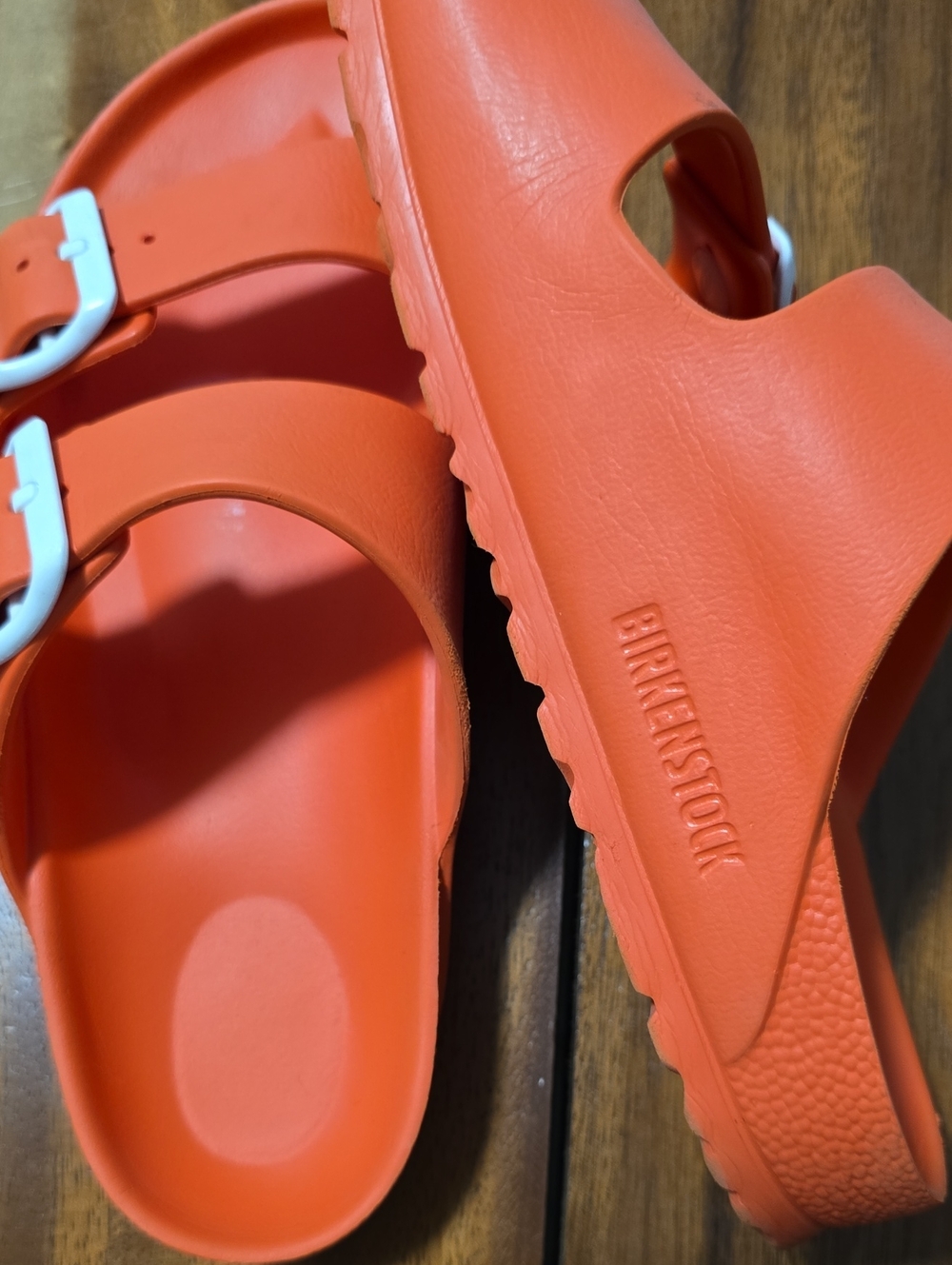 Birkenstock Kids Orange EVA Arizona Two-Strap Sandal - Picture 2 of 6